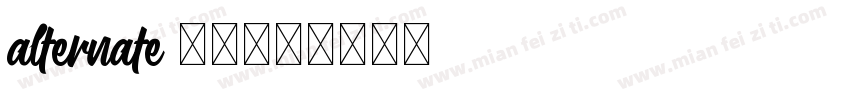 Alternate 01字体转换